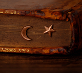 Solid Gold Moon & Star Studs
