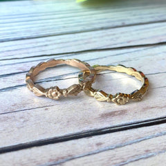 Solid Gold Tudor Rose Ring