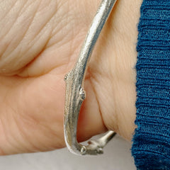 Sterling silver ash twig