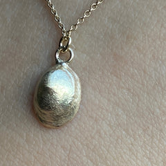 Solid Gold Limpet Shell Pendant