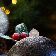 Christmas pudding farthing coin