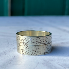 His & His Starmap Wedding Rings