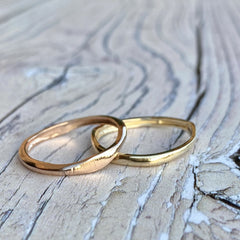 Handmade Solid Gold Treasure Stack Rings