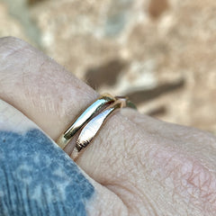 Handmade Solid Gold Treasure Stack Rings