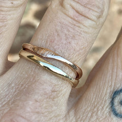 Handmade Solid Gold Treasure Stack Rings