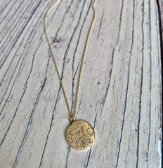 Personalised Custom Starmap Pendant - Astronomy Necklace