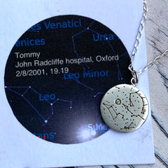 Constellation custom Star map pendant