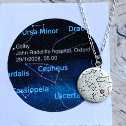 Constellation custom Star map pendant