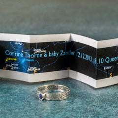 Handmade Baby Birth Rings - Birthstone