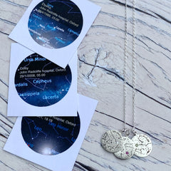 Constellation custom Star map pendant