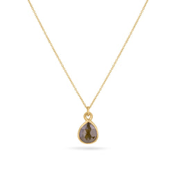 Green Diamond with 18 Carat Gold Pendant