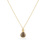 Green Diamond with 18 Carat Gold Pendant