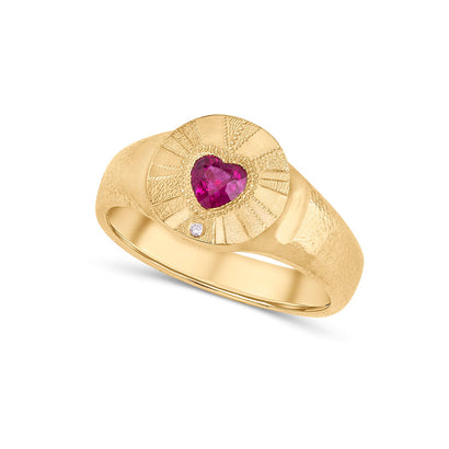 Heart Tarté Signet Ring