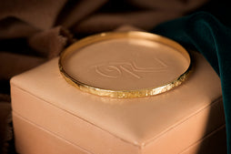 Textured Gold Bangles