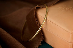 Textured Gold Bangles