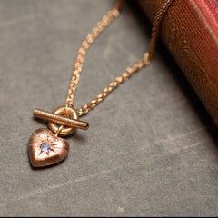 Tudor Locking Love Heart Pendant