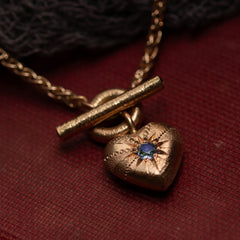 Tudor Locking Love Heart Pendant