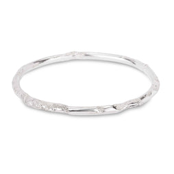 Solid Silver Underwater Treasure Bangle