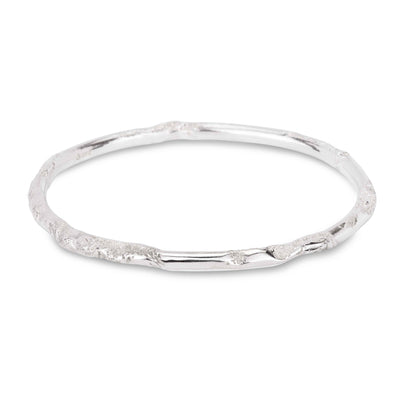 Solid Silver Underwater Treasure Bangle