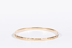 Textured Gold Bangles