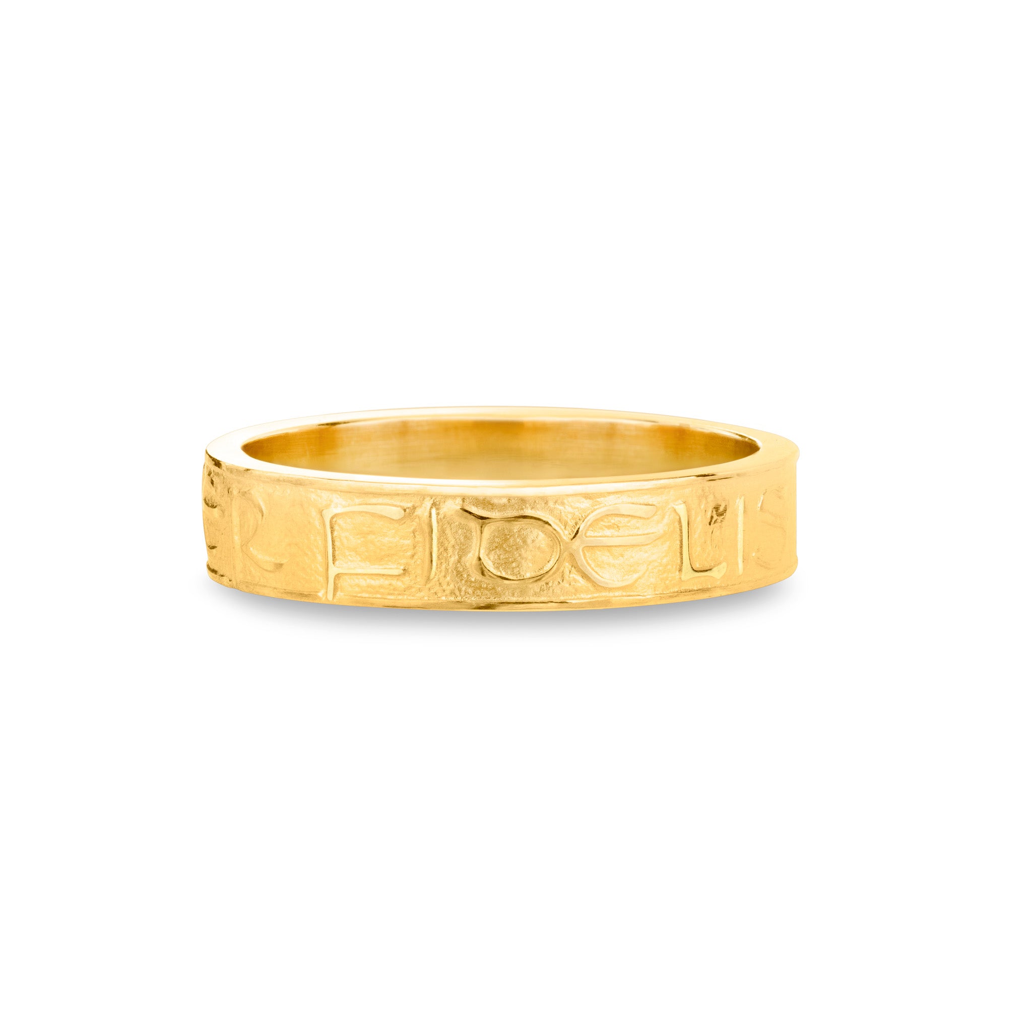 Solid Gold 'Semper Fidelis' Posey Ring