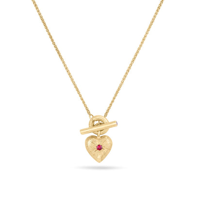 Tudor Locking Love Heart Pendant