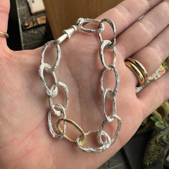 Dartmouth Wreck Chain Bracelet in Sterling Silver or Solid Gold