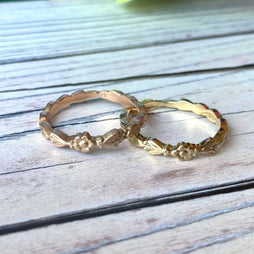 Solid Gold Tudor Rose Ring