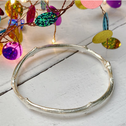 Sterling silver ash twig