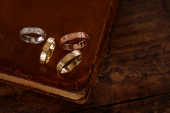 Solid Gold 'Bollocks to 'em all' Posey Ring