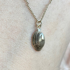 Solid Gold Limpet Shell Pendant
