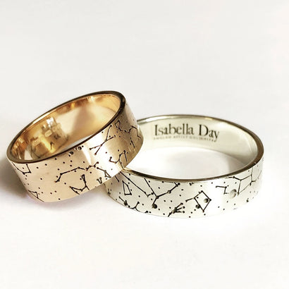 Men's Star Map Engagement Ring