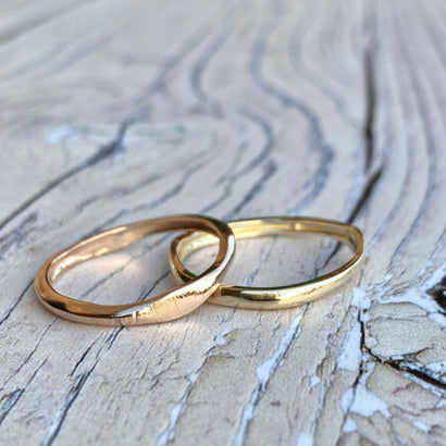 Handmade Solid Gold Treasure Stack Rings