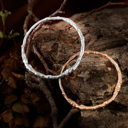 Oak Twig Bangle | Isabella Day is an award winning Artist Goldsmith