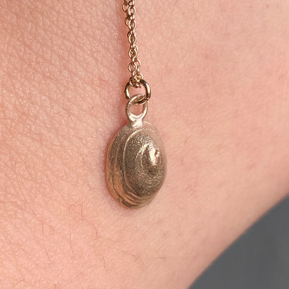 Solid Gold Limpet Shell Pendant