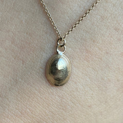 Solid Gold Limpet Shell Pendant