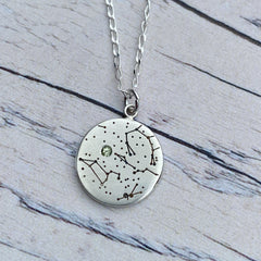 Constellation custom Star map pendant 