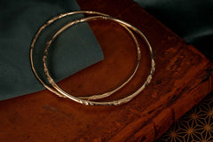 Solid Gold Underwater Treasure Bangle