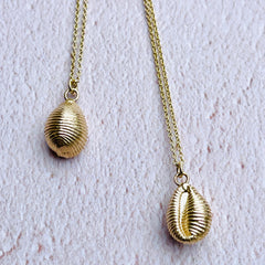 Gold Cowrie Shell Necklace