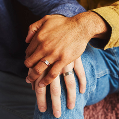 His & His Starmap Wedding Rings 