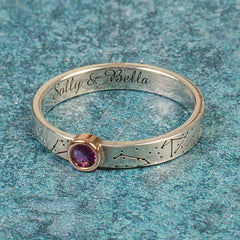 Handmade Baby Birth Rings - Birthstone