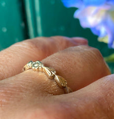 Solid Gold Tudor Rose Ring