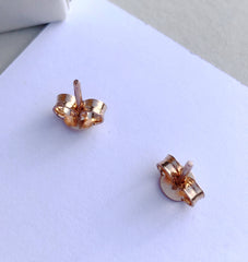 Solid Gold Star & Moon Studs