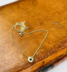 Pastel sapphire sliding solitaire necklace