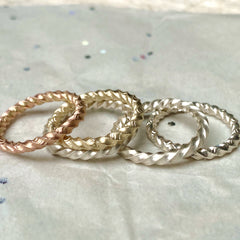 Isabella day twist rings