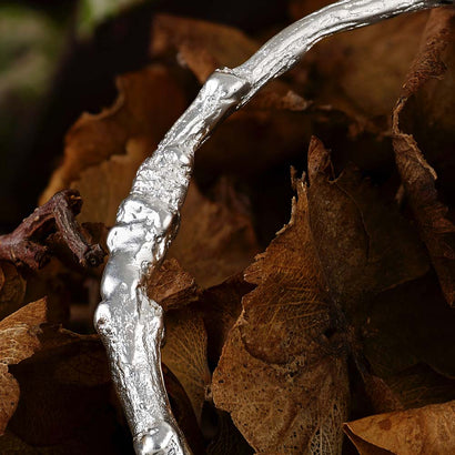 Oak Twig Bangle | Isabella Day is an award winning Artist Goldsmith